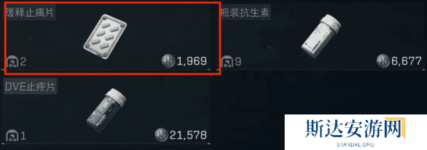 三角洲行动全部药品介绍 三角洲行动药品图鉴