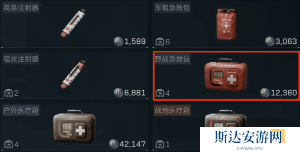 三角洲行动全部药品介绍 三角洲行动药品图鉴