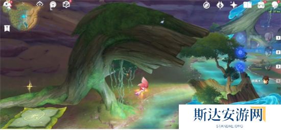 1702724225543836.jpg 《原神》手游 甘露花海树桩宝箱解谜攻略