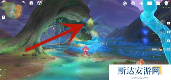 1702724210788305.jpg 《原神》手游 甘露花海树桩宝箱解谜攻略