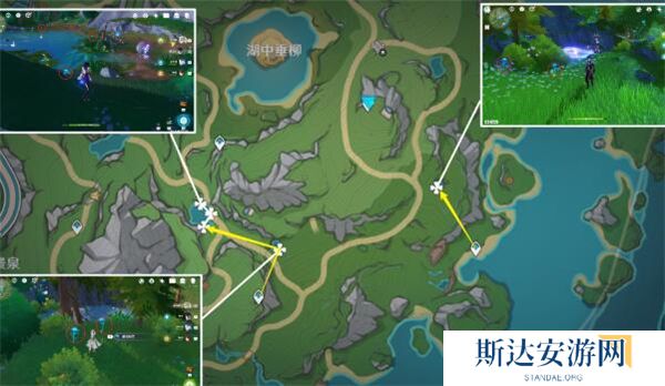 1702353440648368.jpg 《原神》手游 湖光铃兰采集路线图
