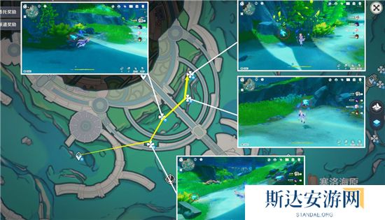 1702359910904066.jpg 《原神》手游 枫丹特产苍晶螺采集路线